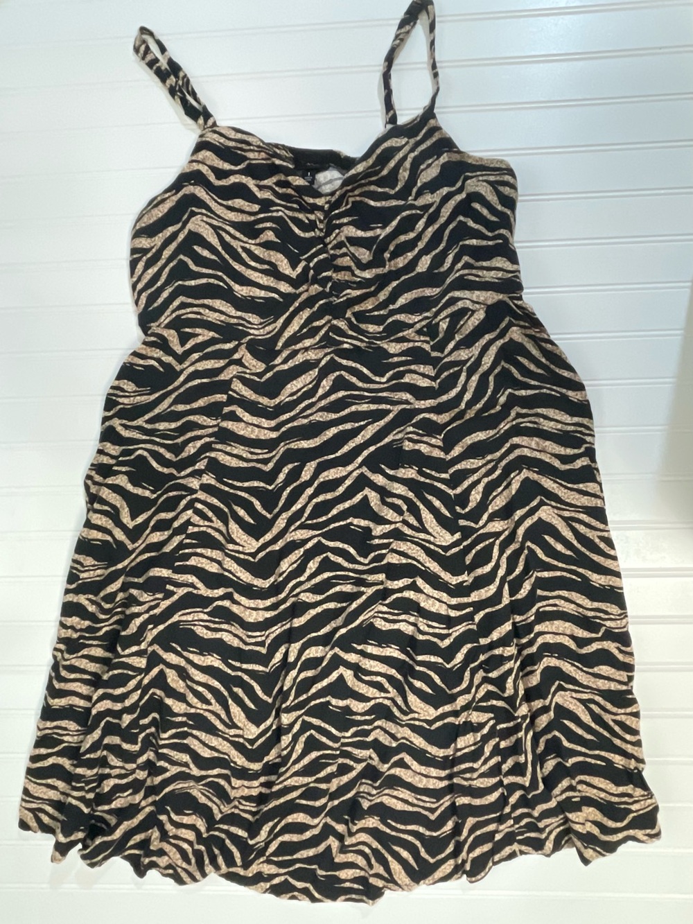 Torrid Zebra-Print Dress in Black and Tan Size 1